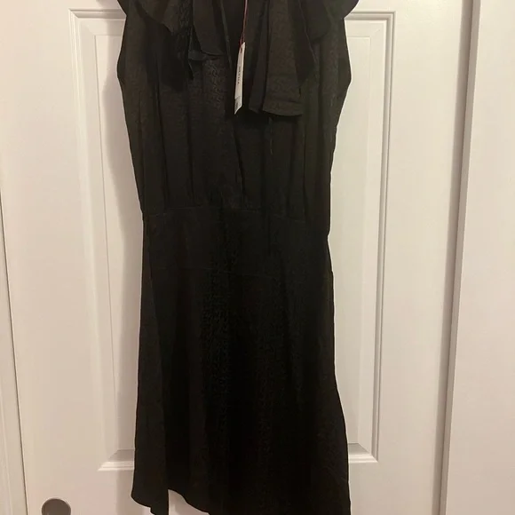 NWT Zadig and Voltaire Racky Silk Jacquard Midi Dress in Dark Chicolate - Picture 11 of 11